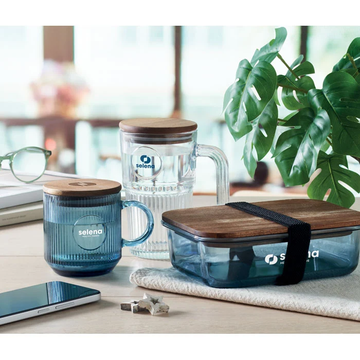 Vitrio Mug Gerippter Glasbecher 300ml