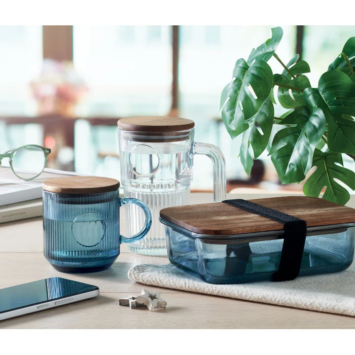 Vitrio Mug Gerippter Glasbecher 300ml