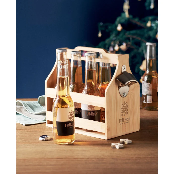 Cabas 6 Bierkästen aus Bambus