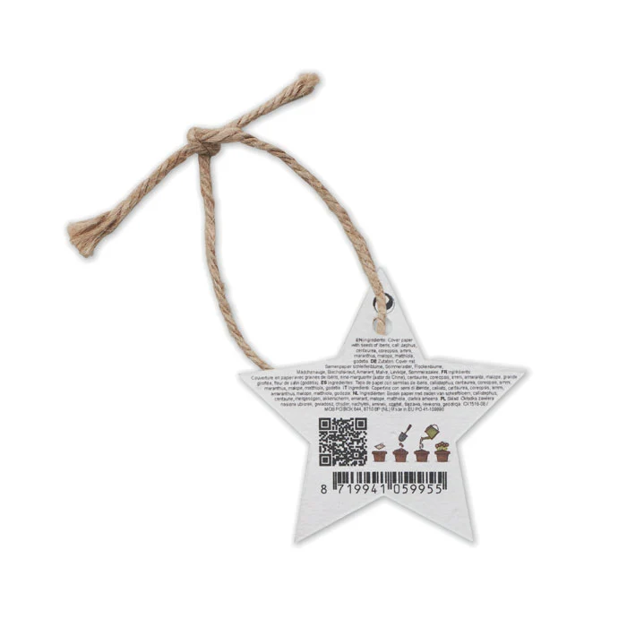 Starseed Weihnachtsschmuck Samenpapier