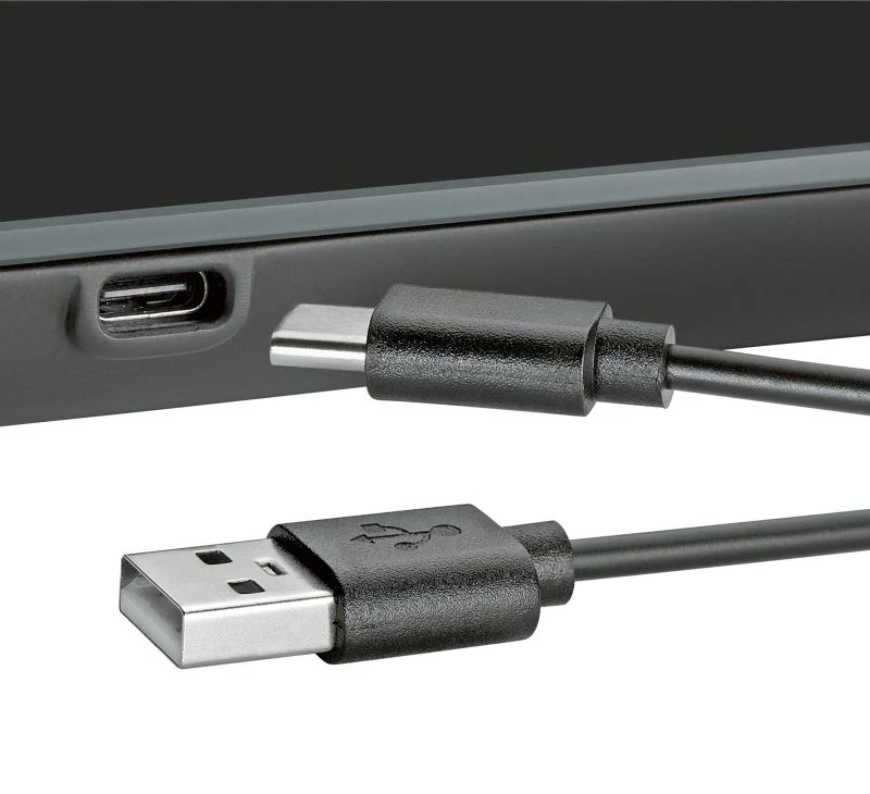 Küchenwaage digital USB schwarz Balance