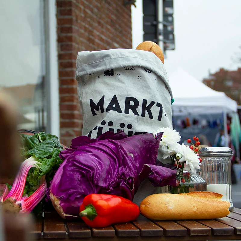 Marktbeutel mit Frische Inlay