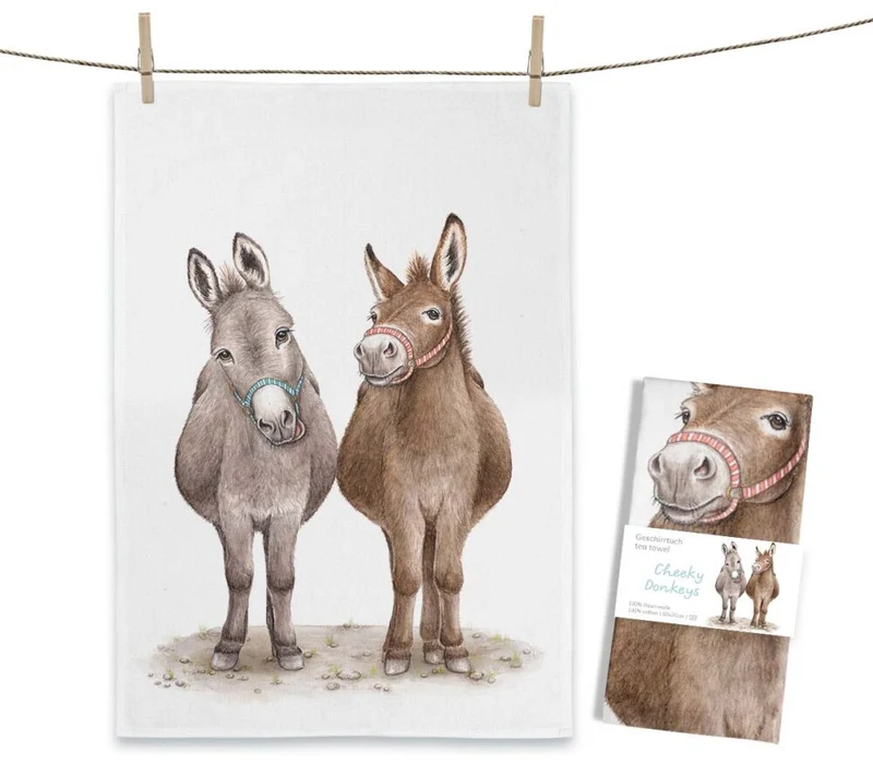 Geschirrtuch Cheeky Donkeys
