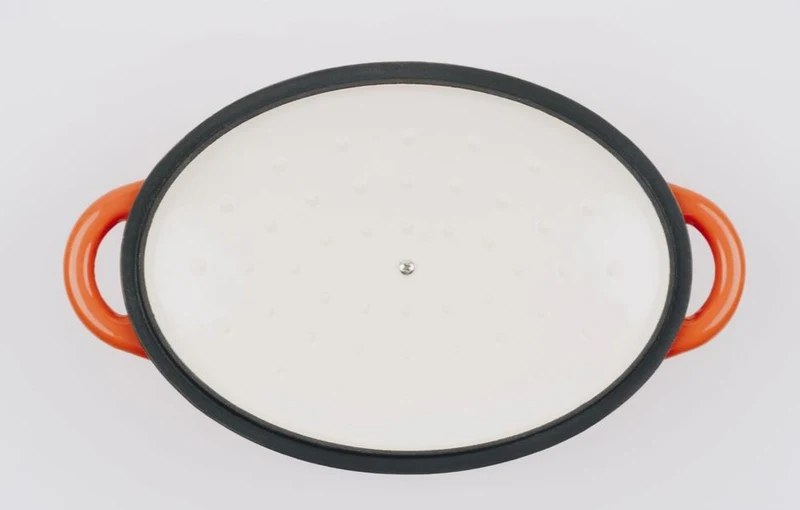 Bräter Gusseisen oval 33 x 11 cm 6 L in kirschrot