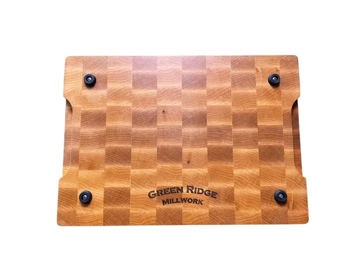 Schneidebrett mit Saftrille aus Ahornholz 33 x 23 x 3,75 cm